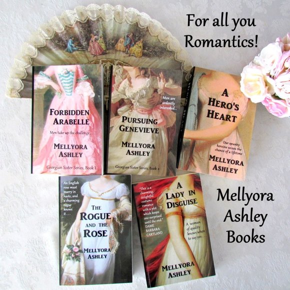 2 ROMANTIC SERIES BOOKS, HISTORICAL NOVELS by MELLYORA ASHLEY, GEORGIAN ERA, NEW - Picture 7 of 7